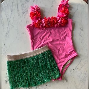 Shade Critters pink hula swimsuit